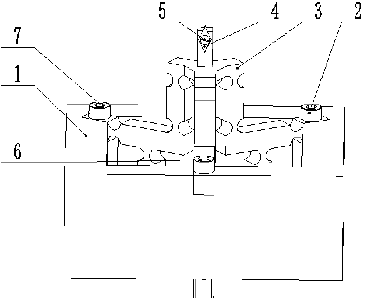 Three-dimensional ultrasonic elliptical vibration cutting device with parallel structure and trajectory generation method