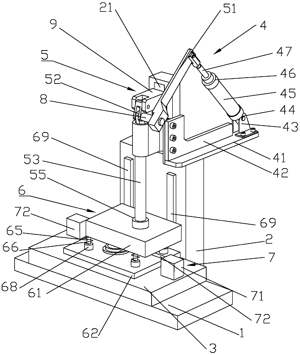 A stamping equipment applied to the production of motor stator and rotor slices