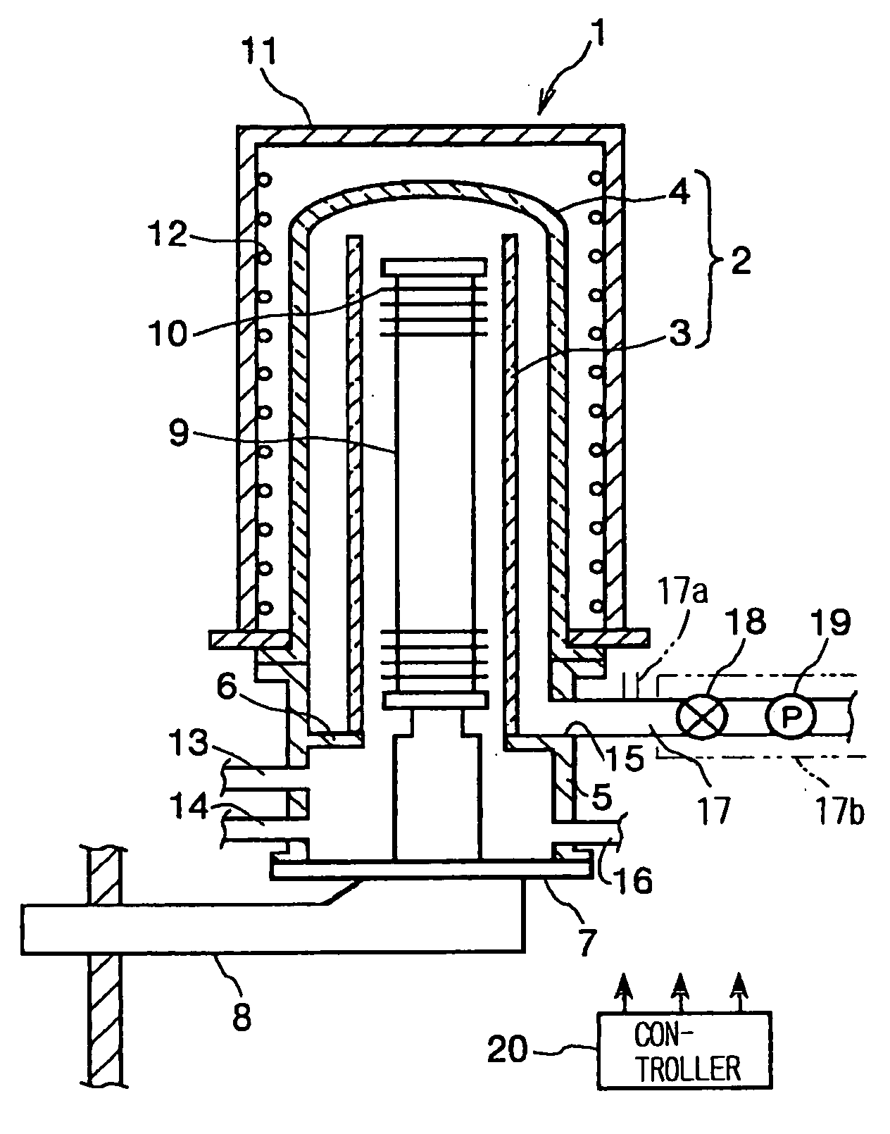 Thin film forming apparatus cleaning method