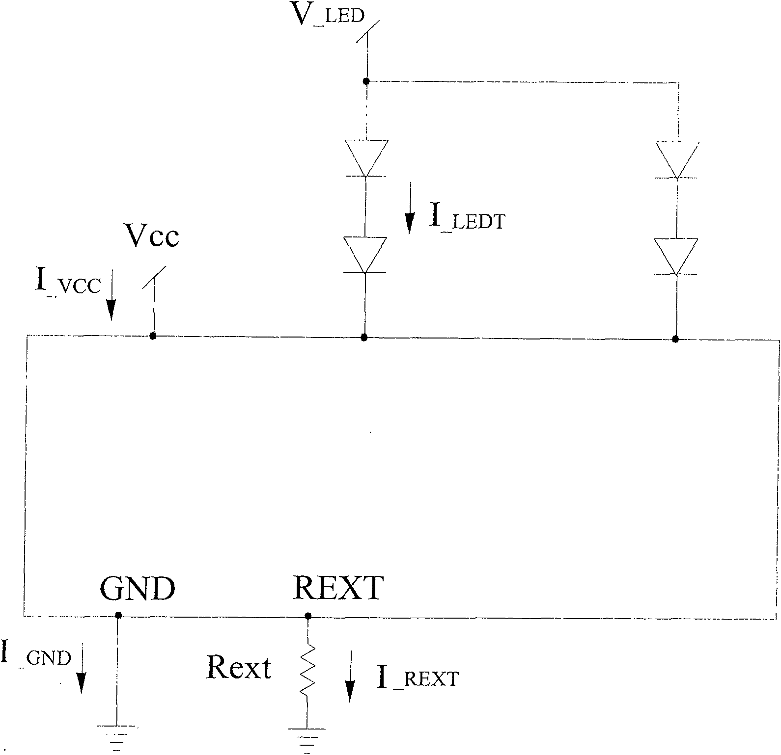 Power conservation type driving mechanism of semiconductor luminous component