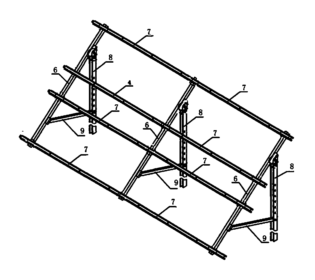 Ground solar photovoltaic support