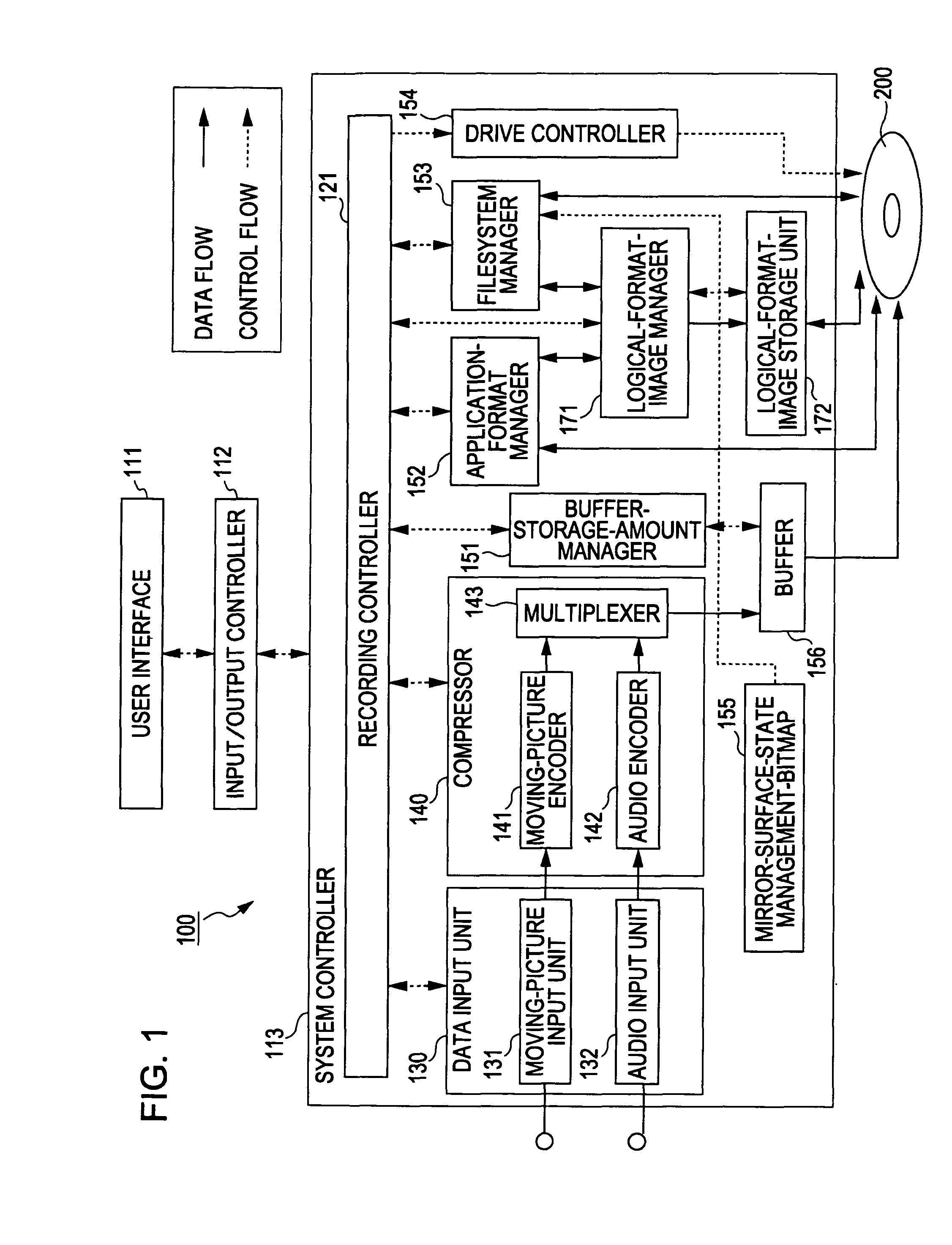 Information recording apparatus, imaging device, information-recording controlling method, and computer program
