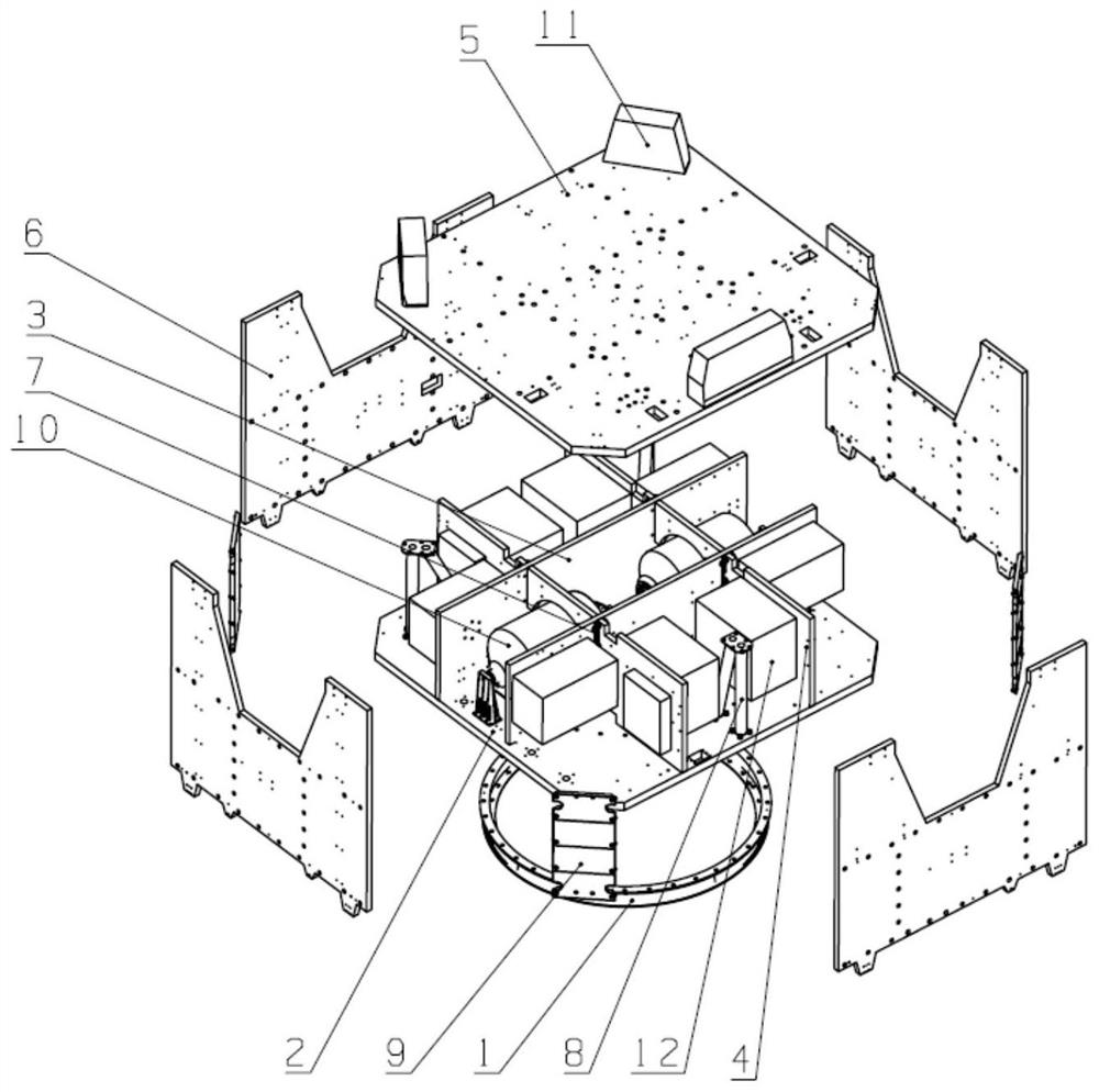 A large-scale commercial remote sensing satellite platform configuration and assembly method