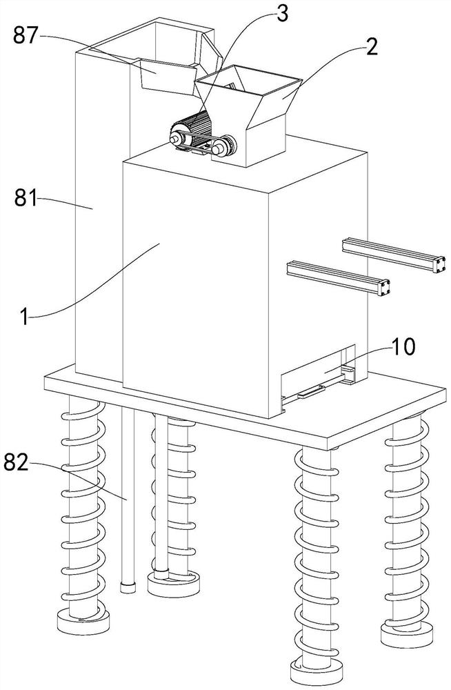 Corn crushing and grinding device
