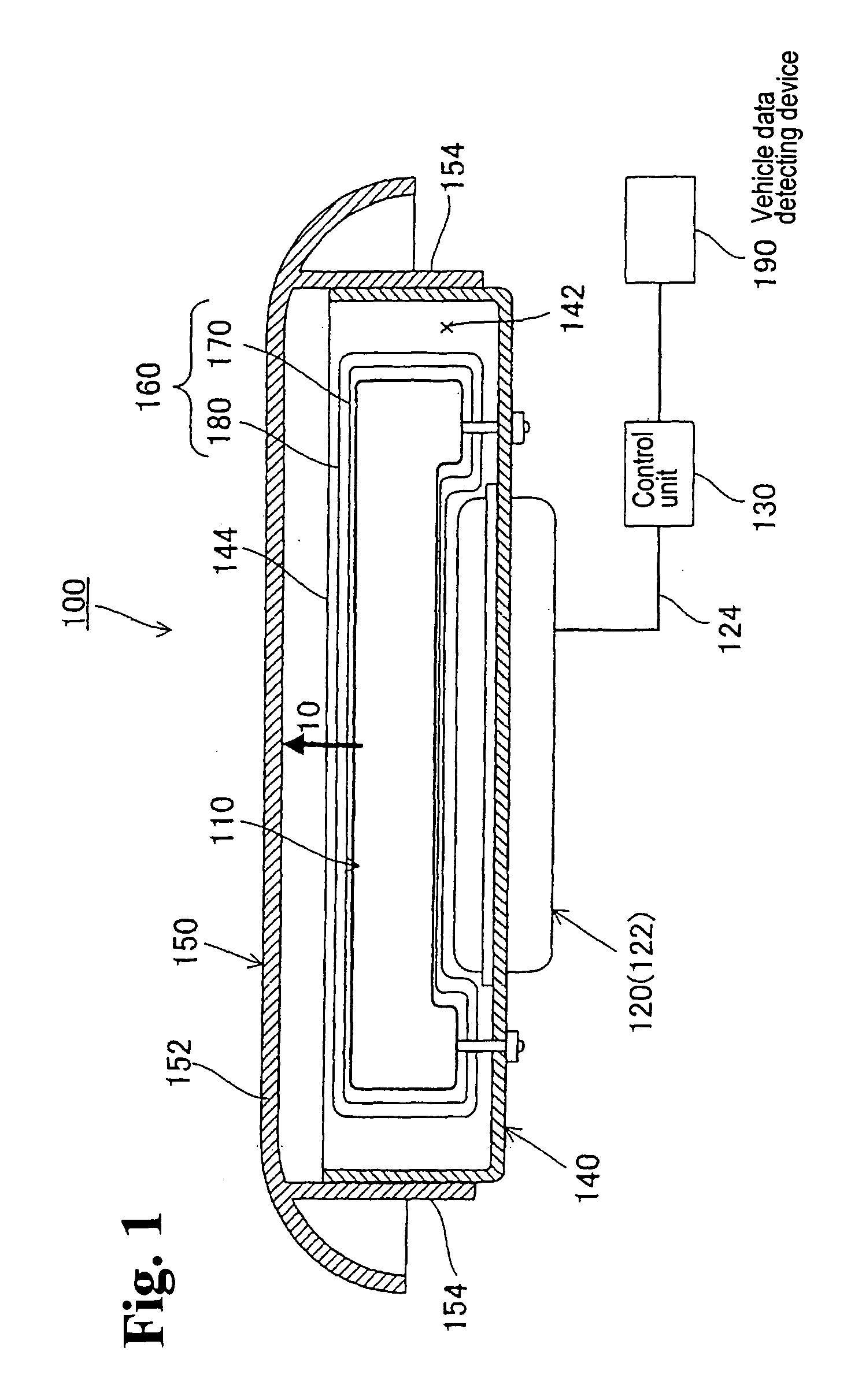 Airbag system, vehicle and method of manufacturing airbag system