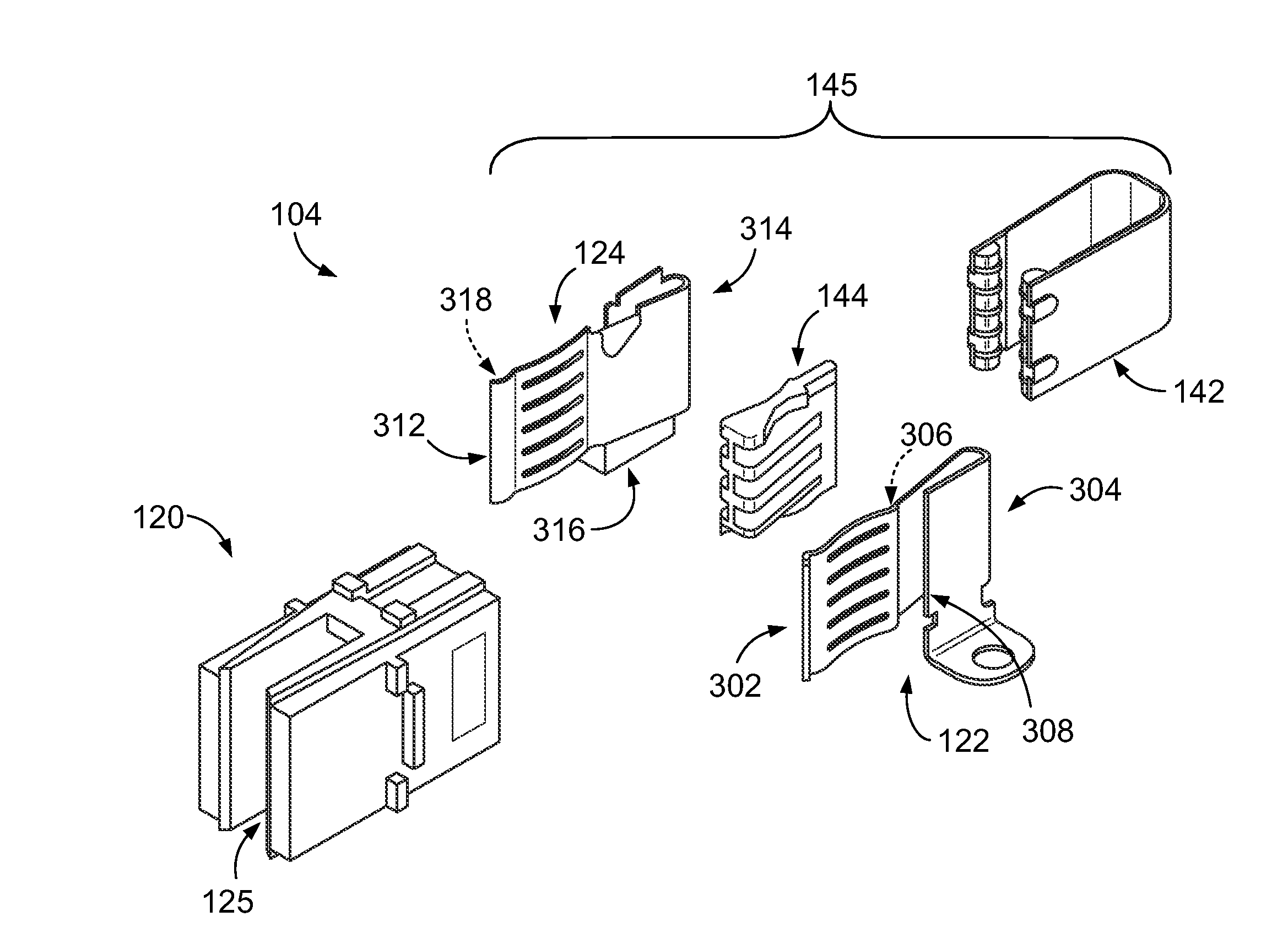 Electrical connectors having opposing electrical contacts