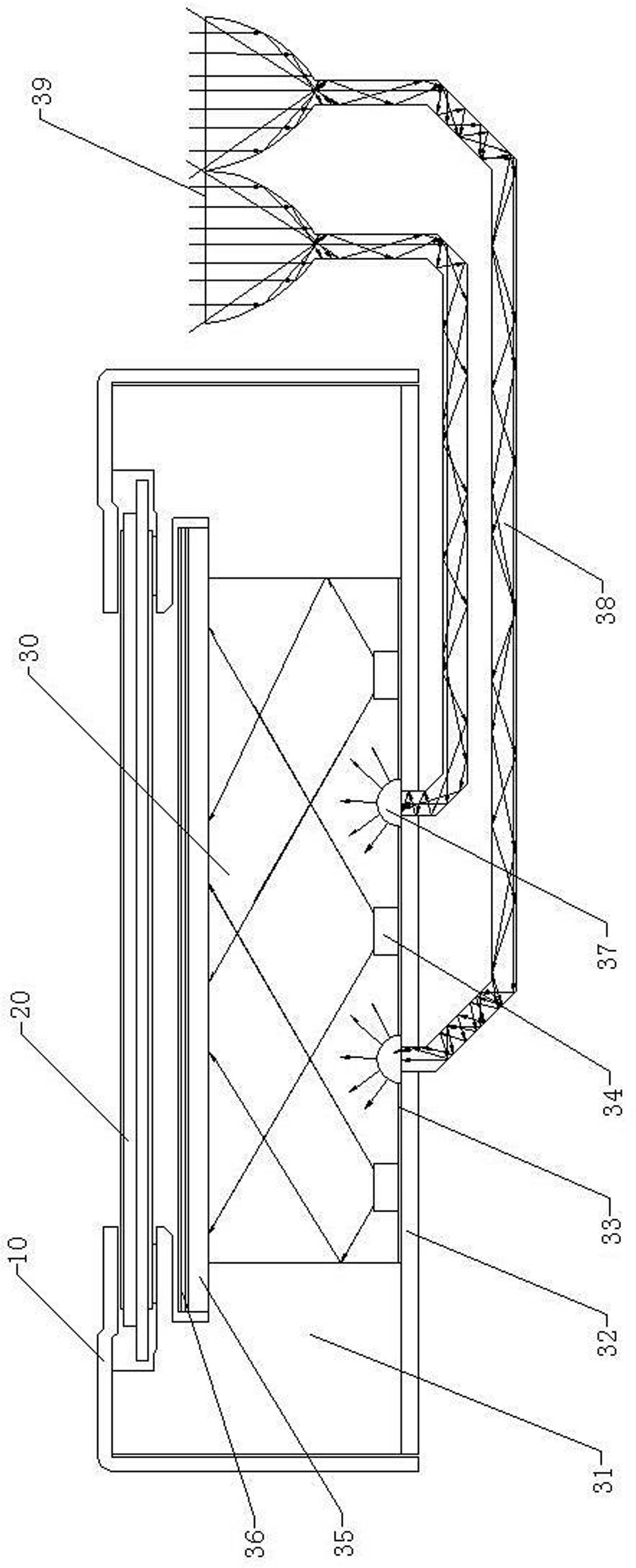 Backlight module utilizing ambient light and liquid crystal display device comprising same