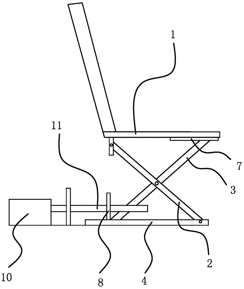 A car seat and a protective device having the car seat