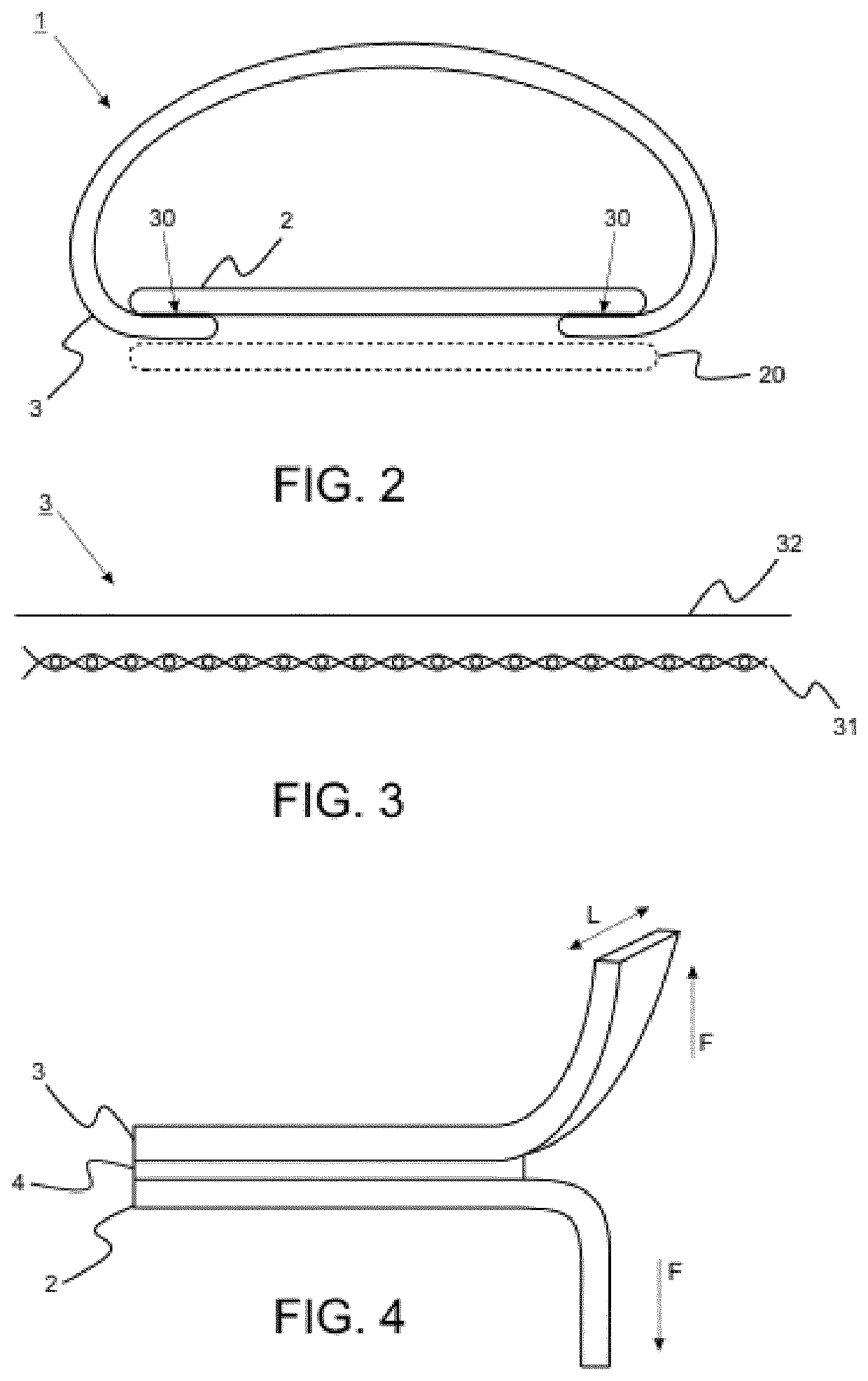 Shoe comprising a sole of a thermoplastic material and a method for use in manufacturing such a shoe