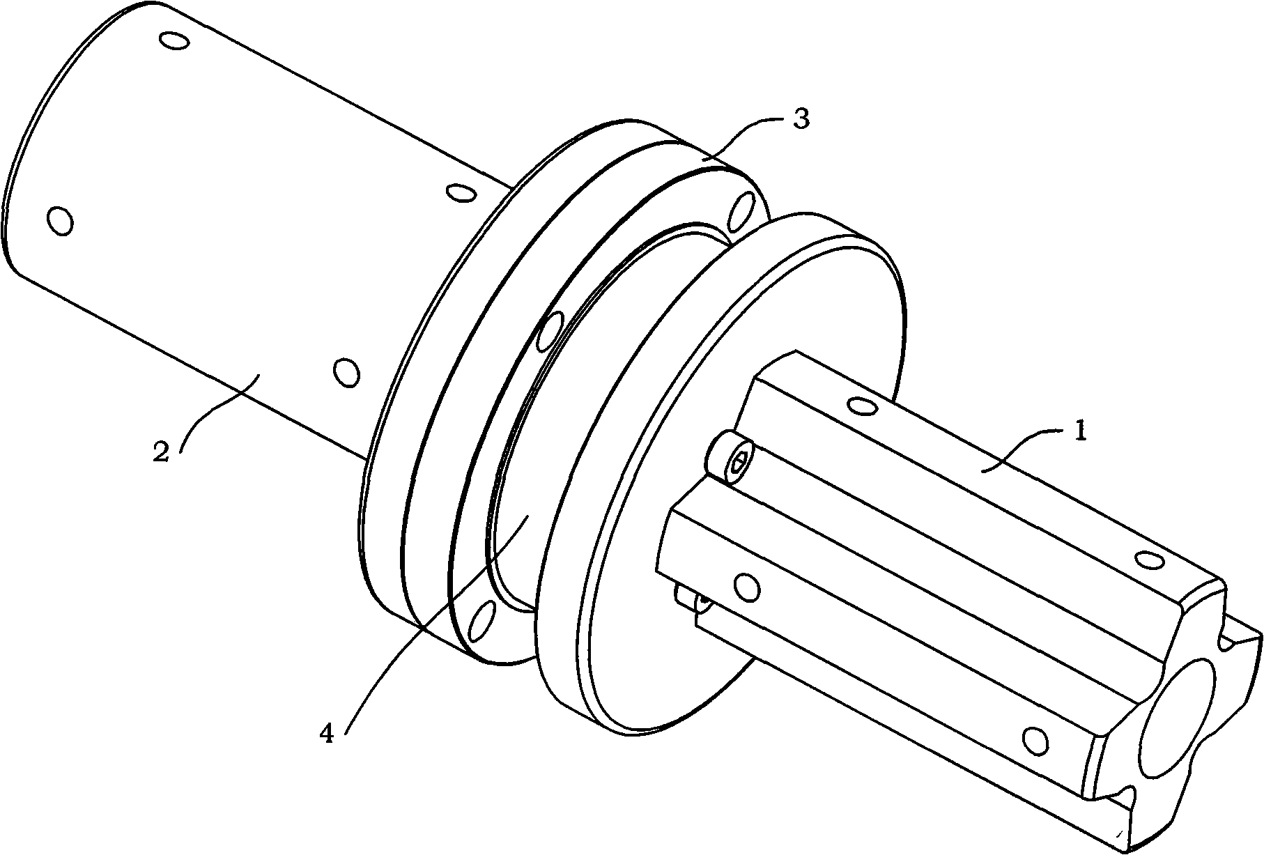 Des-backbone winding ring chucking appliance for optical fiber gyroscope without rise optical fiber ring