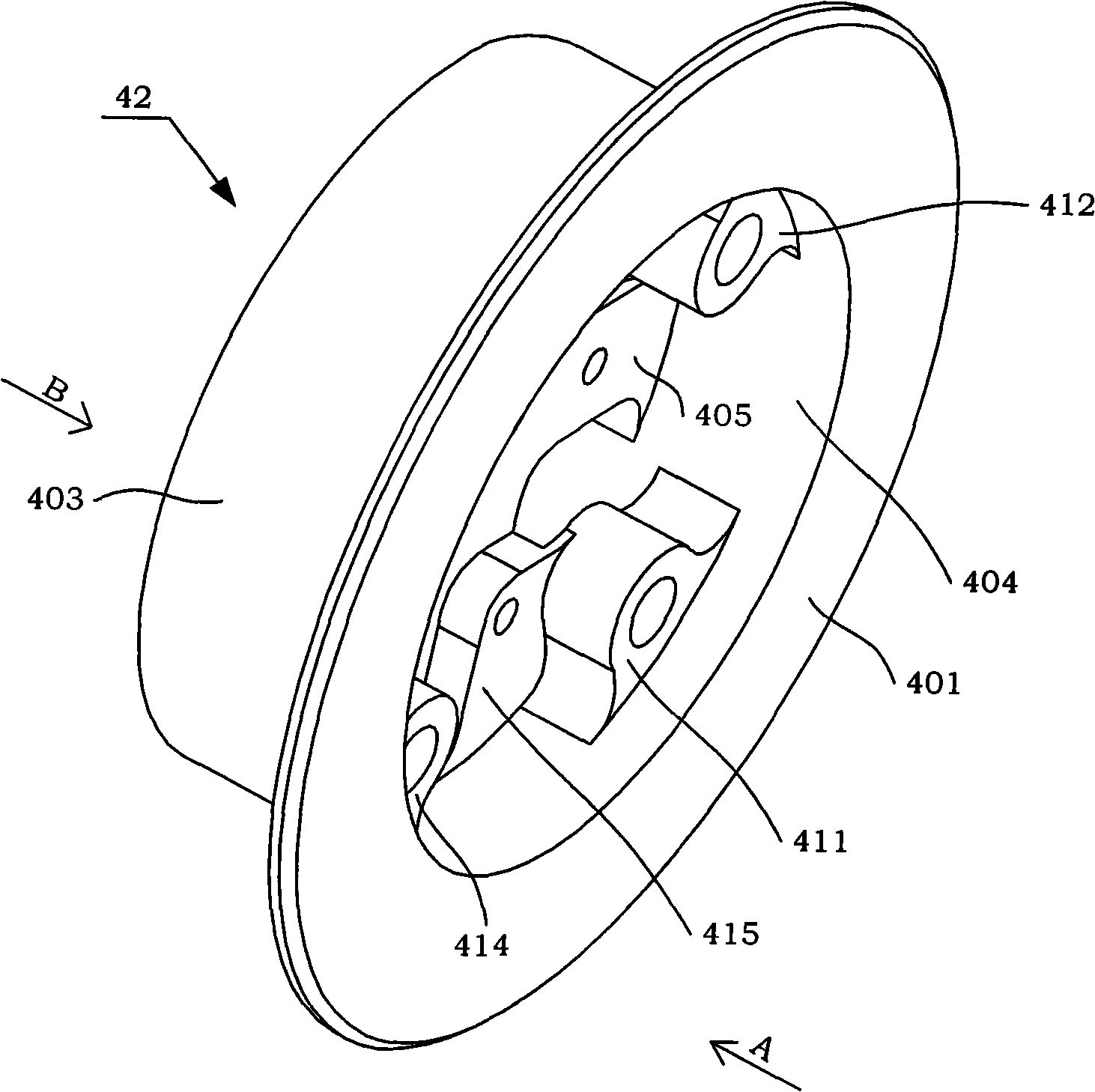 Des-backbone winding ring chucking appliance for optical fiber gyroscope without rise optical fiber ring