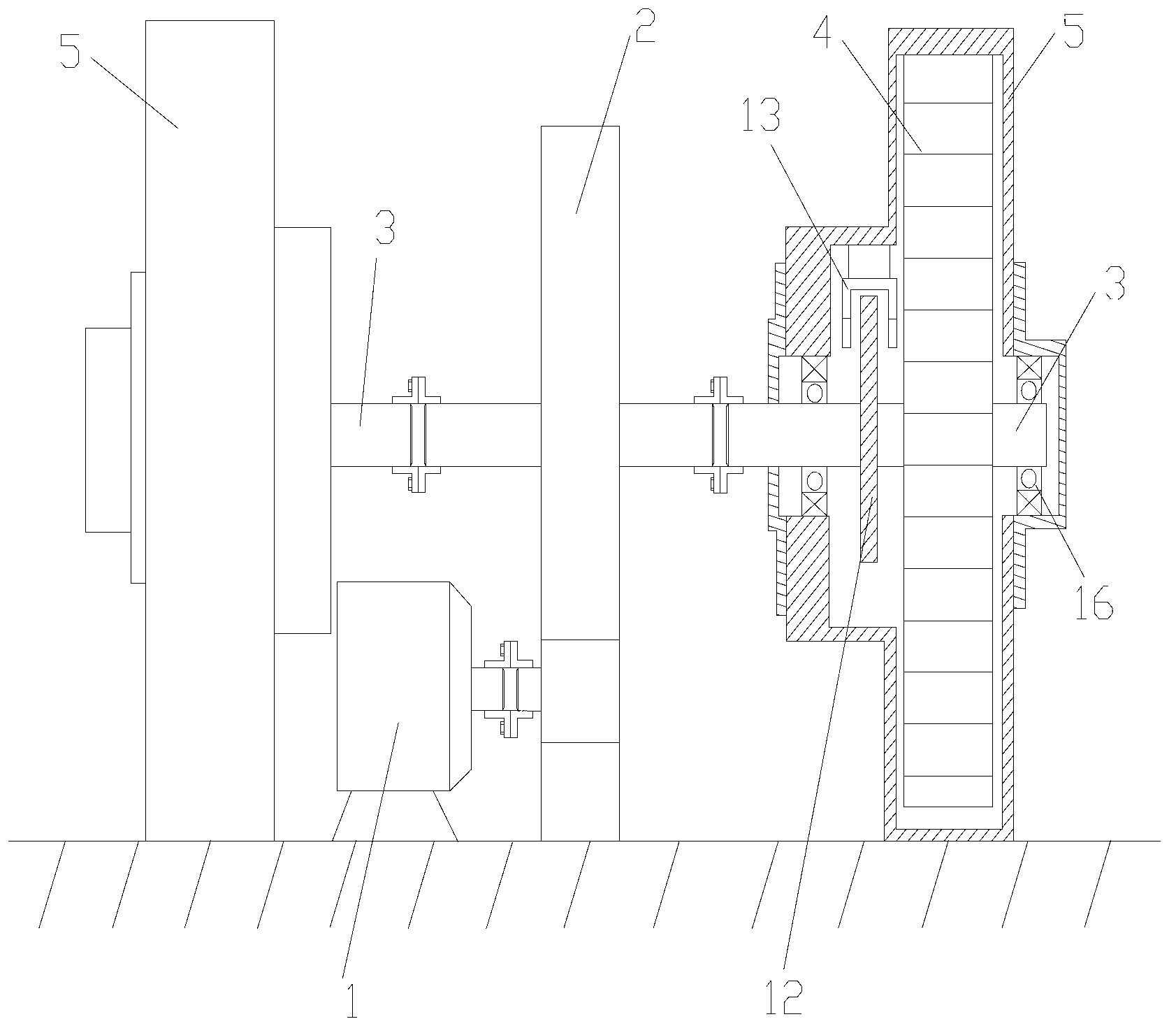 Environment-friendly elastic energy storage power station