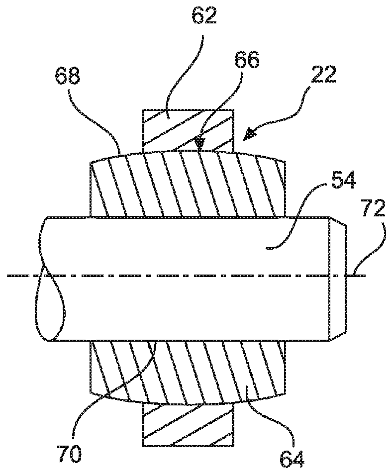 System for driving and guiding of a trailing edge control surface