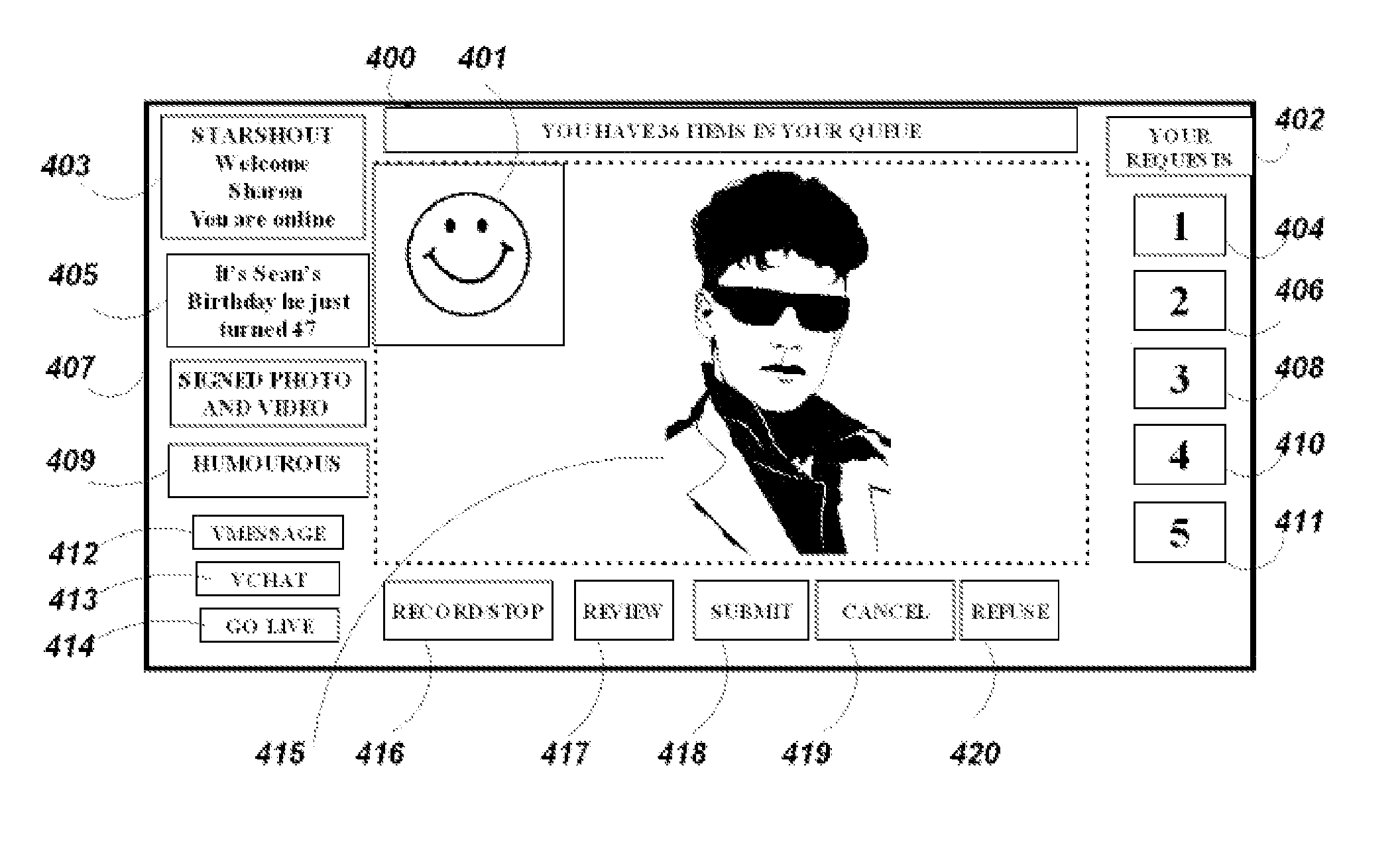 System and method for managing and fulfilling celebrity memorabilia requests remotely