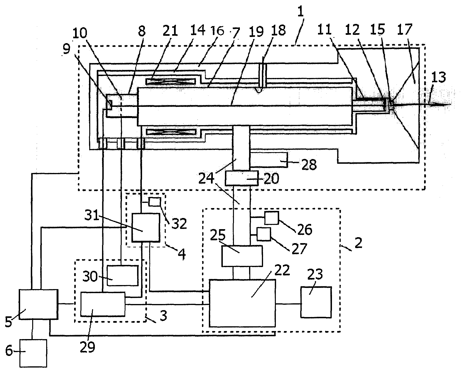 Method and device for generating bremsstrahlung with a pulse-to-pulse variation in energy level between two given values