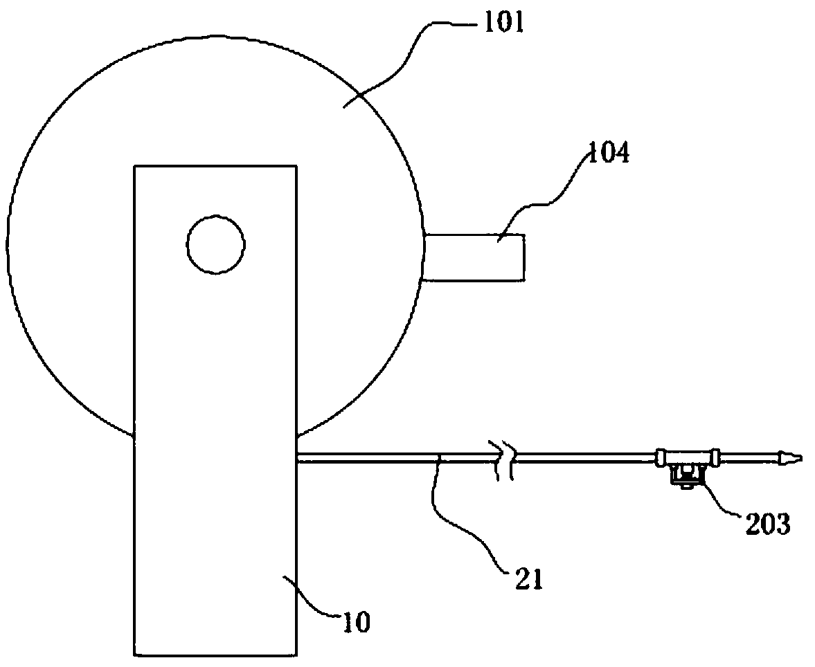 Automatic intermittent water supply device for electric power foundation construction