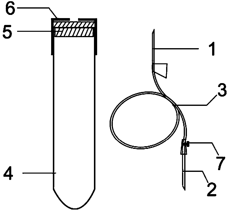 Disposable vacuum blood collection tube