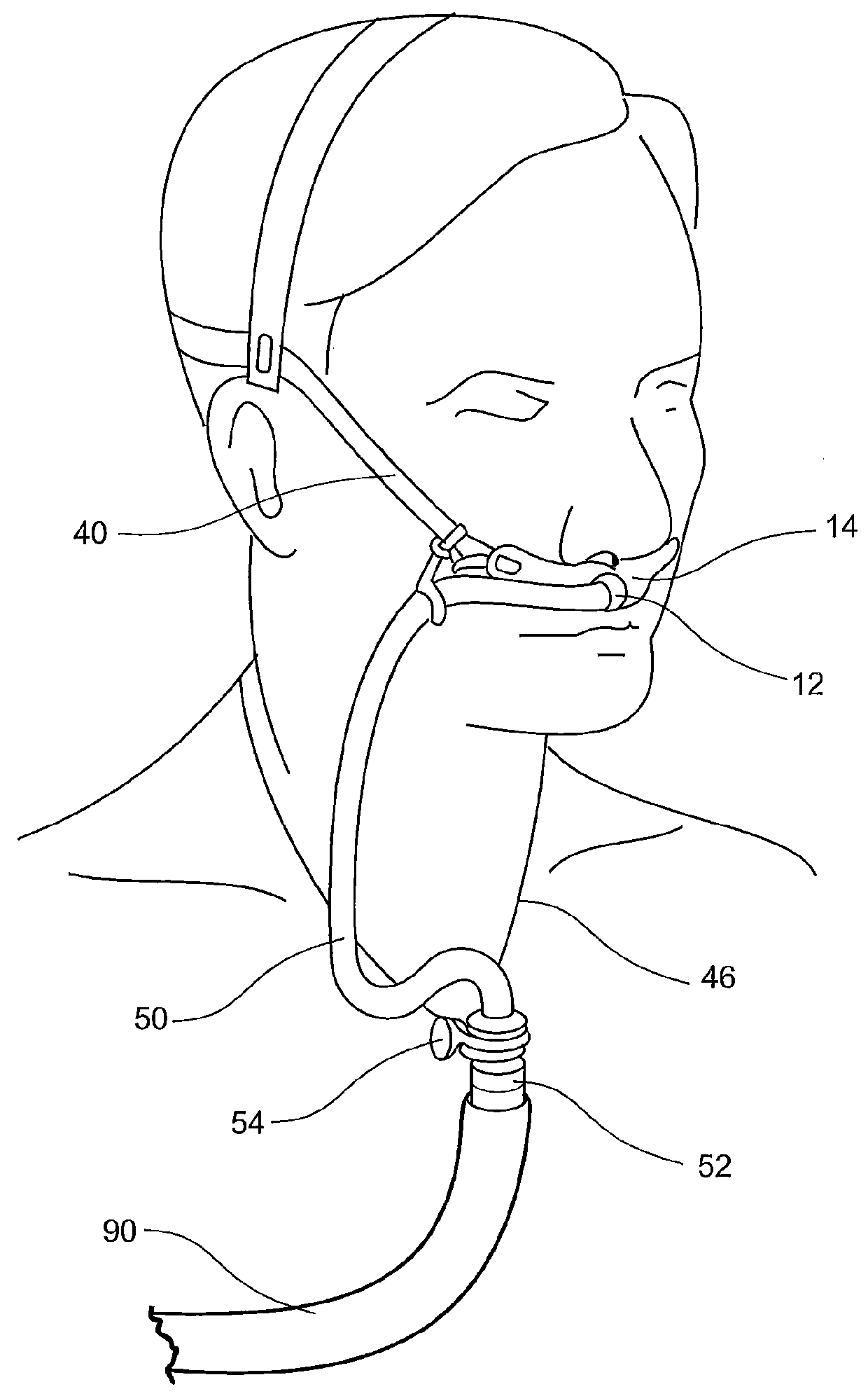 Nasal cannula assemblies and related parts