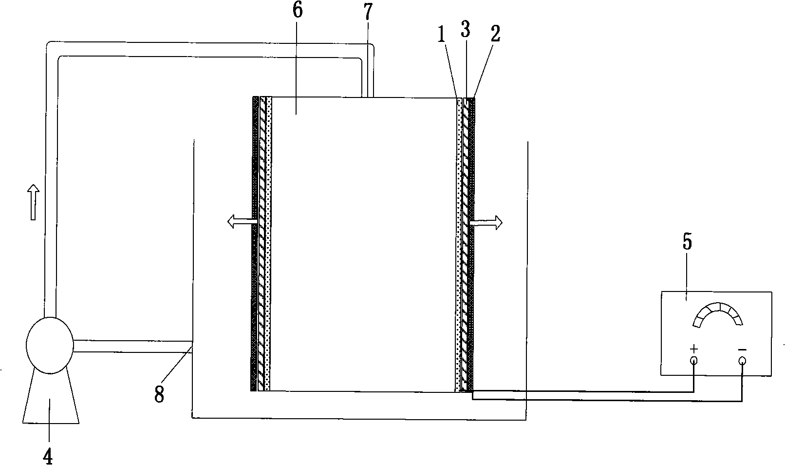 Low mass transfer resistance infiltration flow type electrochemical method and reaction apparatus thereof