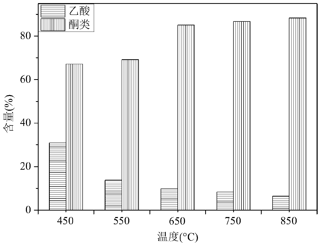 A kind of preparation method of ketone-rich bio-oil and magnesium-rich activated carbon