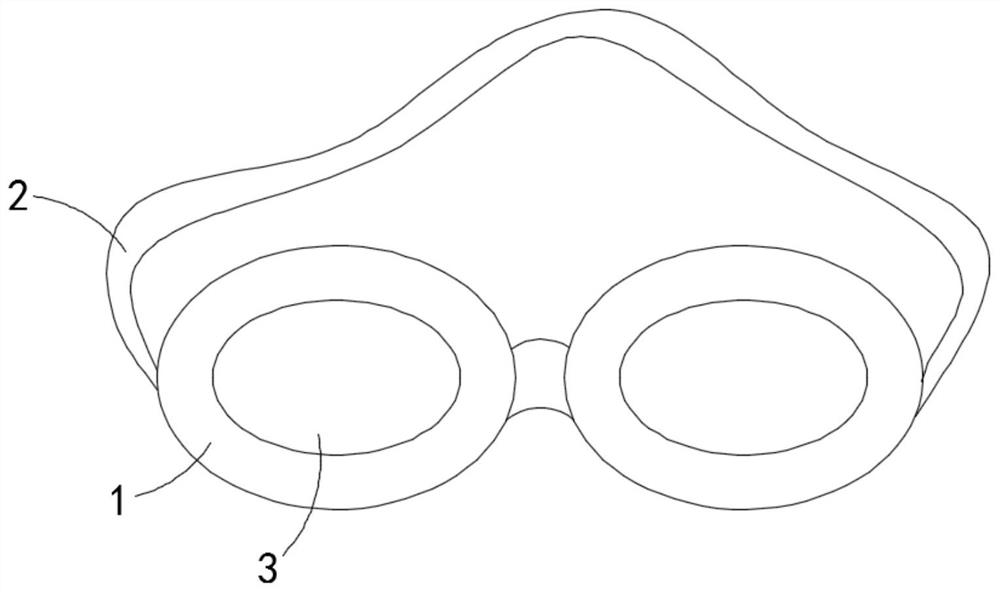 A kind of anti-fog swimming goggles