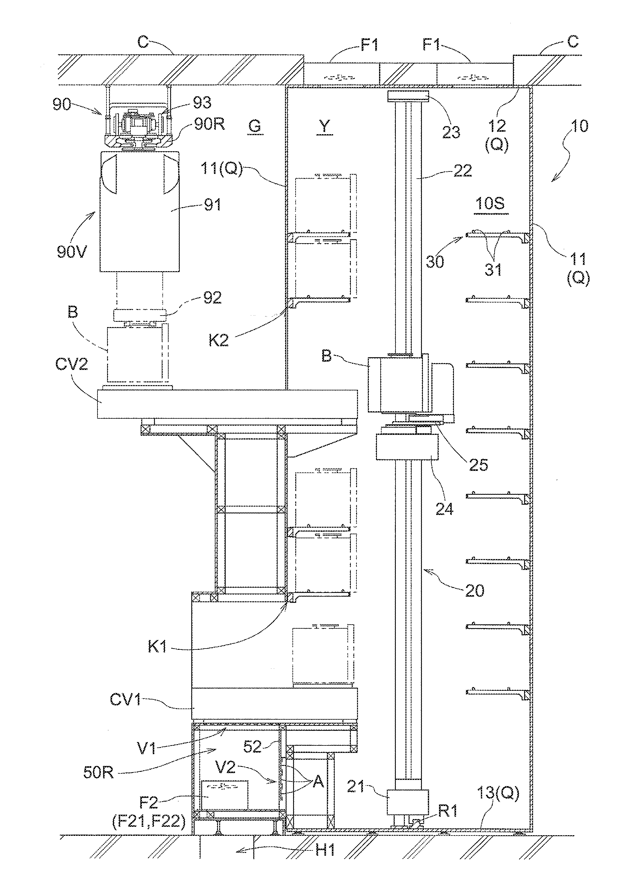 Storage Facility for Semiconductor Containers