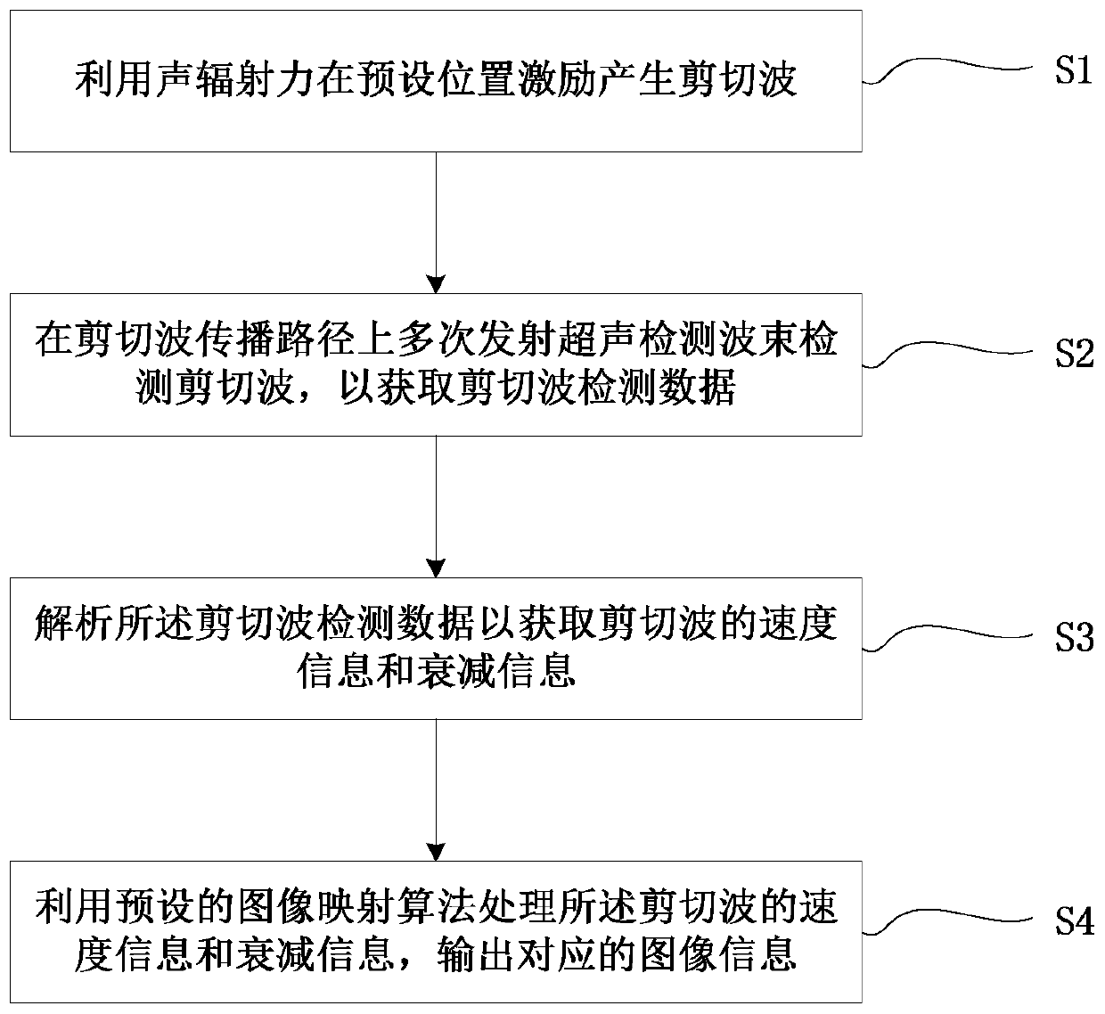 Shear wave elastography method and system