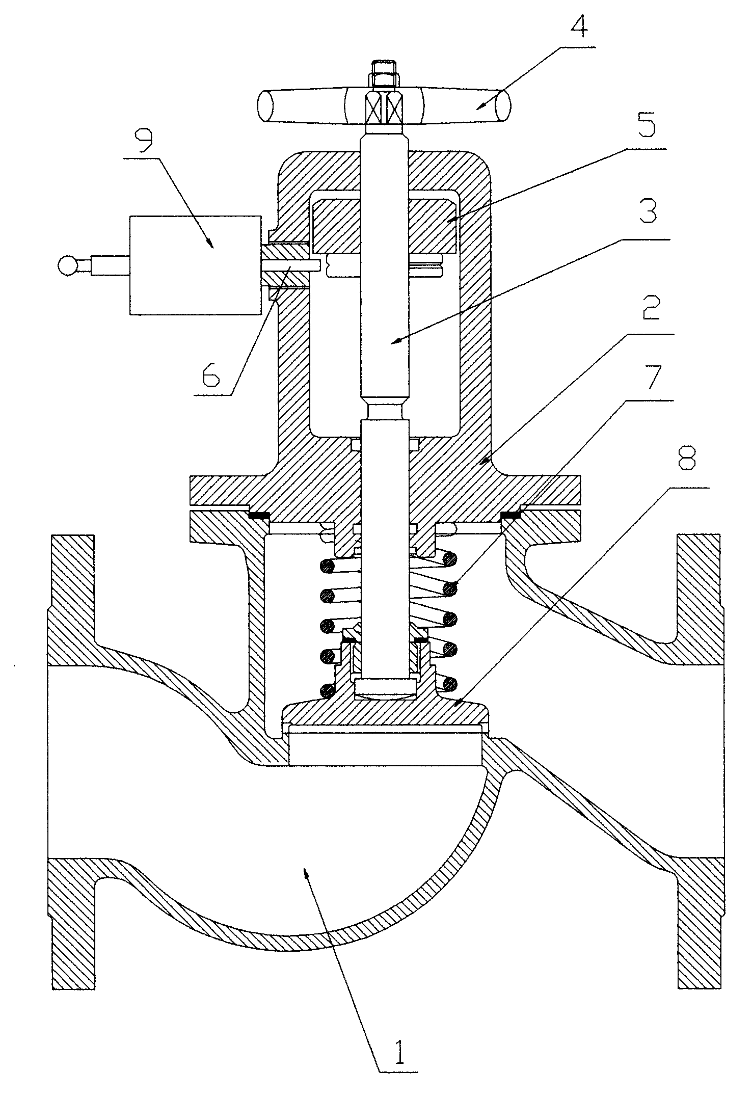 Quick-closing valve for ship