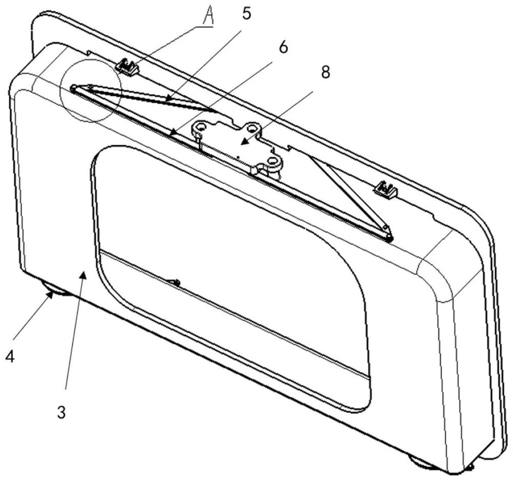 Split type charging port box for electric automobile