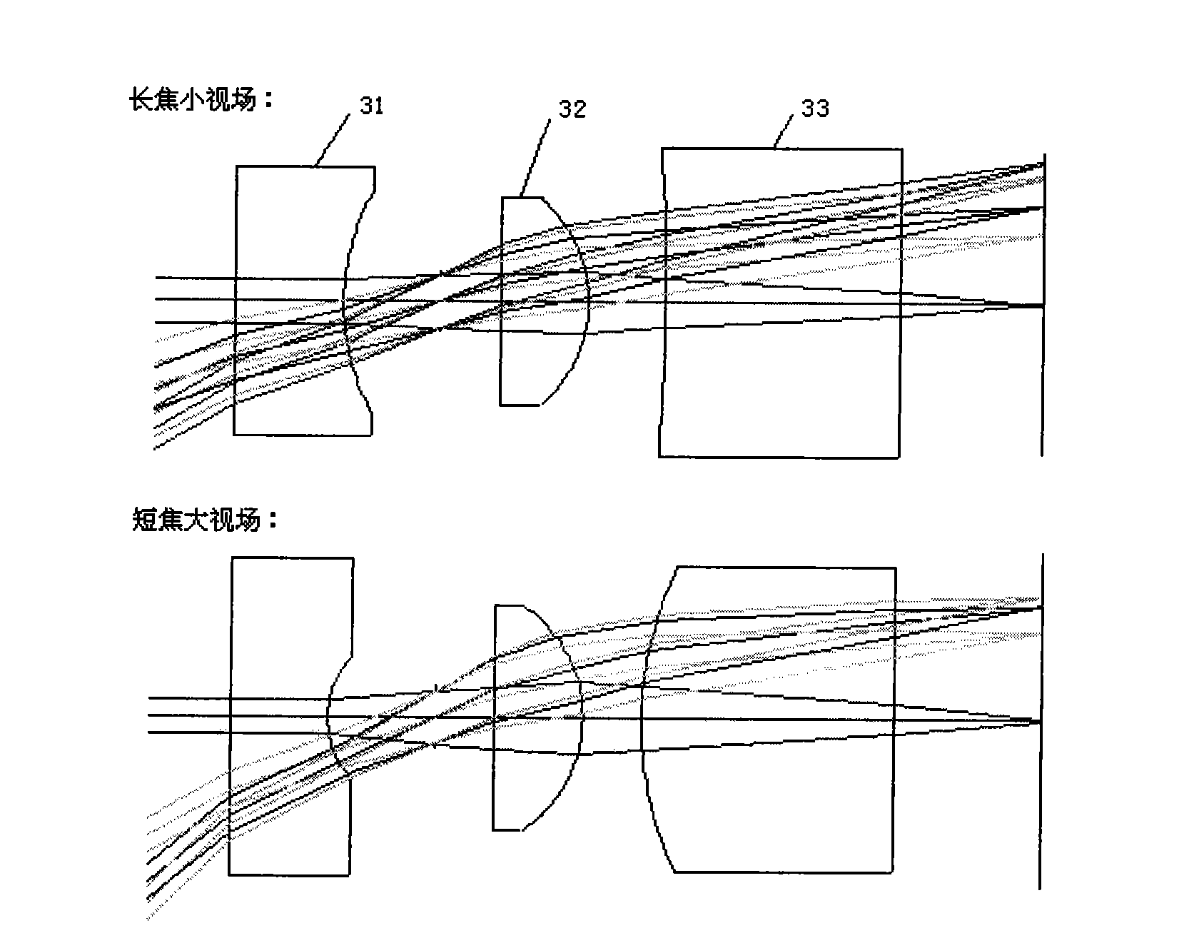 Method for realizing zoom optical system without moving lens group and optical system