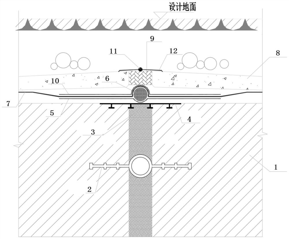 Roof deformation joint waterproof structure and construction method