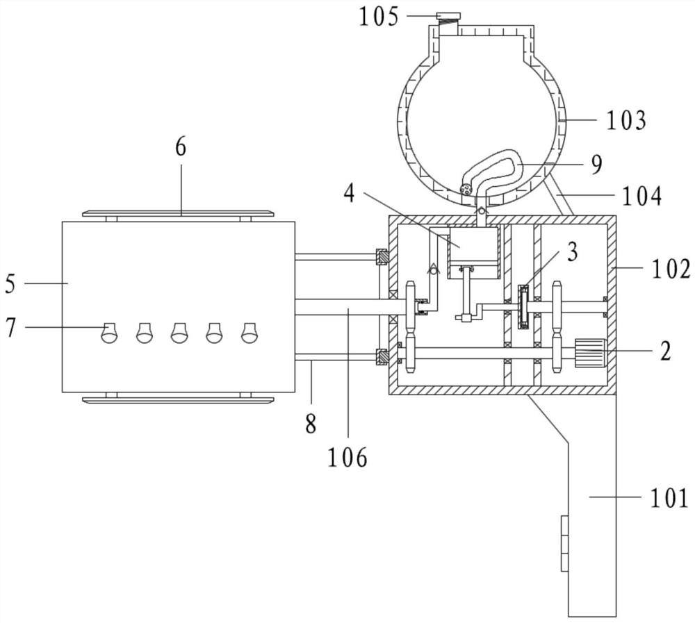 Pipeline inner wall maintenance machine with cleaning and paint spraying functions