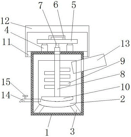 Portable chemical pot with stirring function