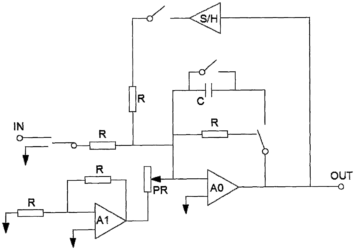 0.2-order T-type fractional order integral circuit module