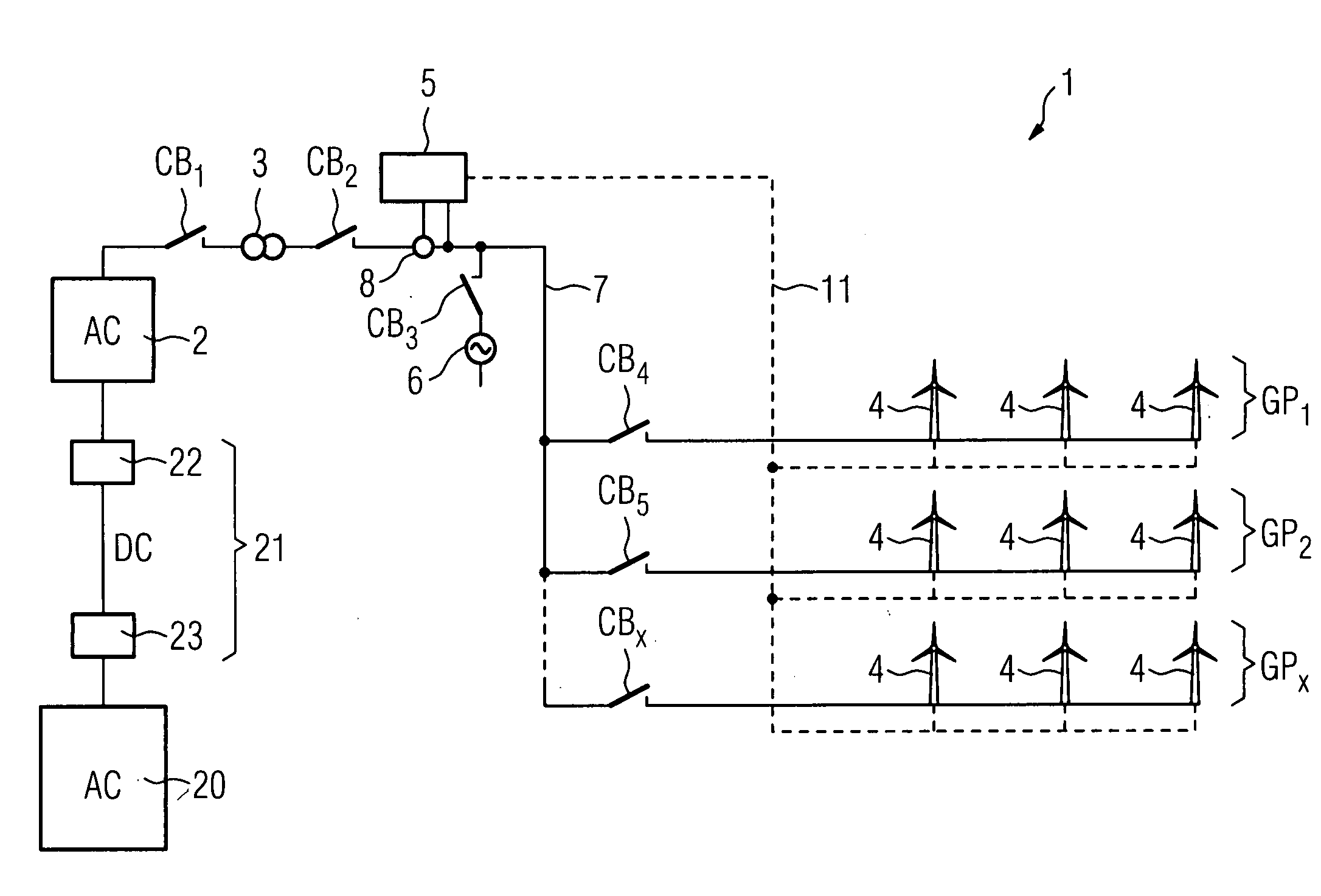 Method of start up at least a part of a wind power plant, wind power plant and use of the wind power plant