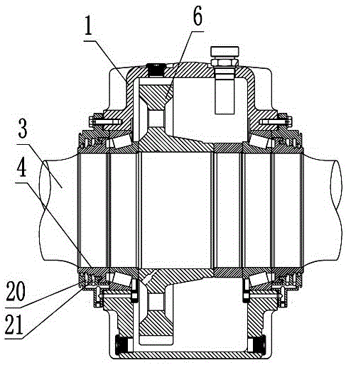 Transmission device of subway engineering vehicle drive gear box