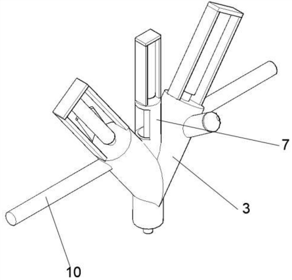 Raw material squeezing and mixing device for compound beverage