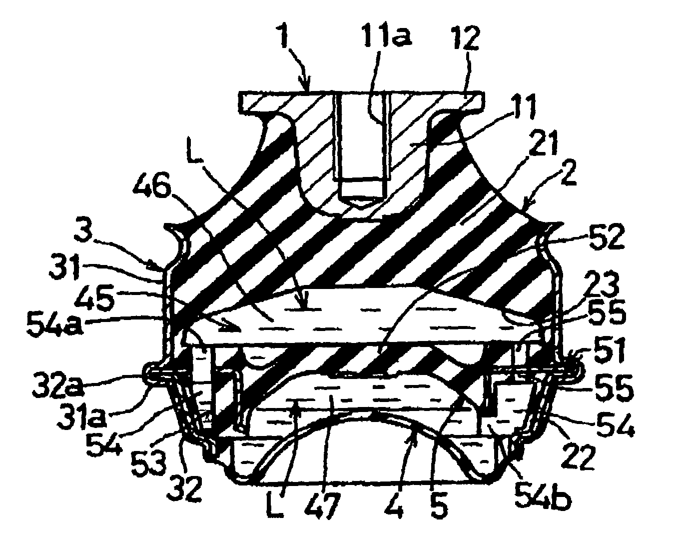 Fluid-filled vibration-damping device