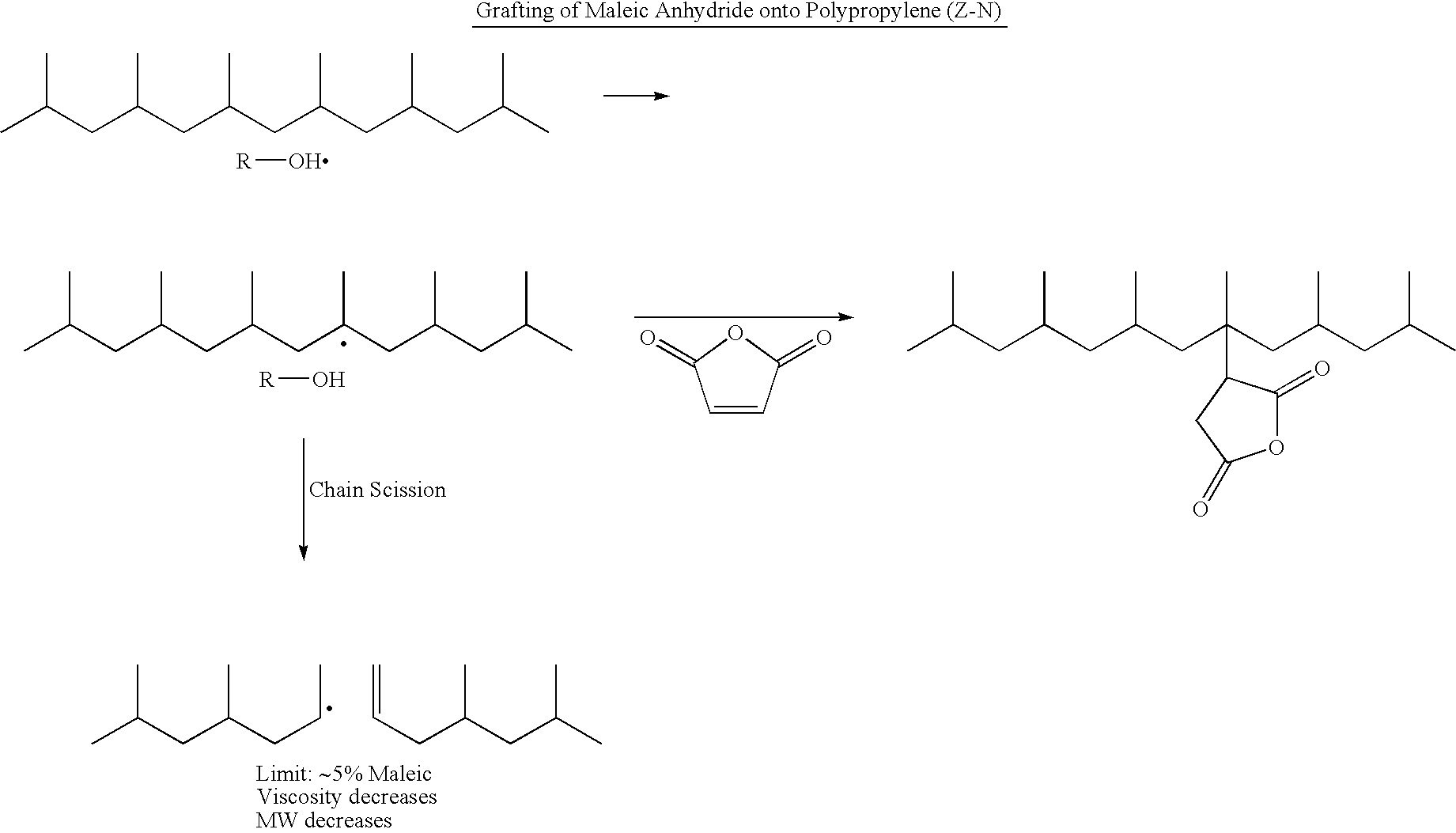 Polypropylene having a high maleic anhydride content