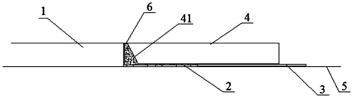 Splicing method and structure of floor and stone or tile