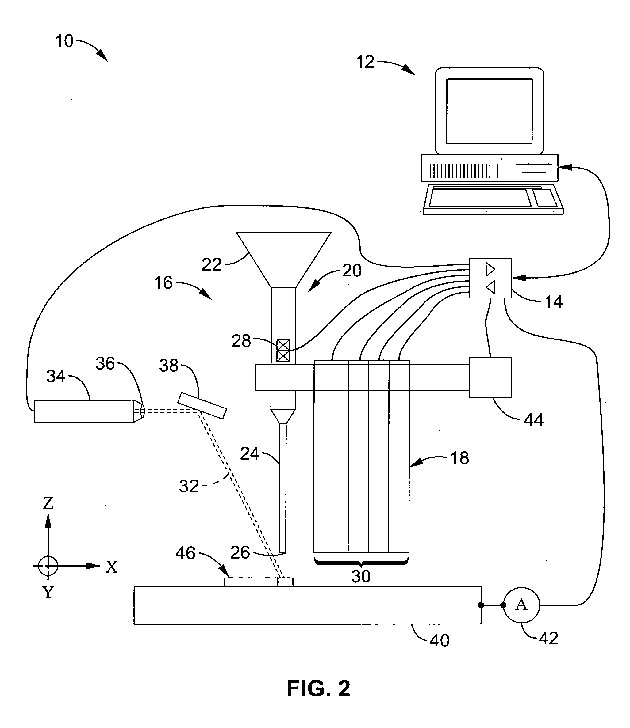 Direct write and freeform fabrication apparatus and method