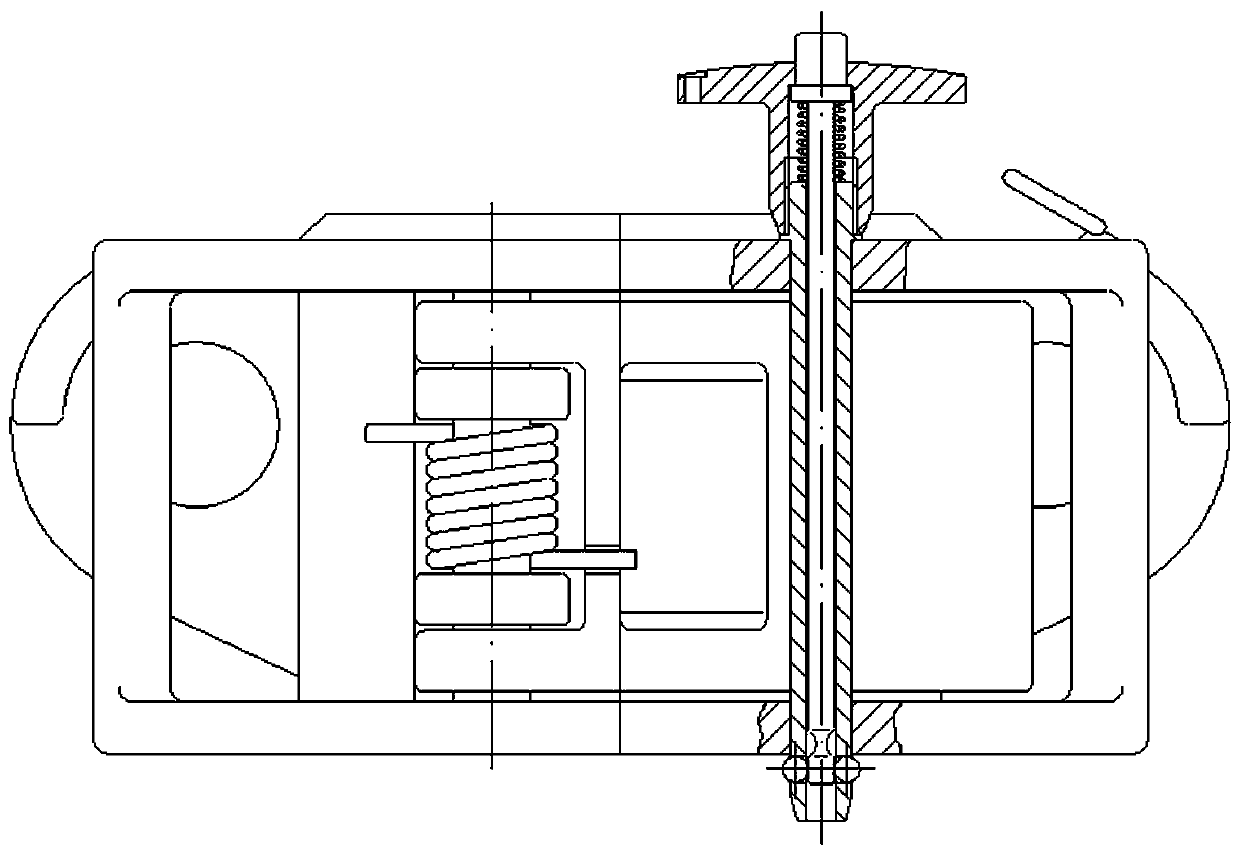 Single auxiliary elevator self-locking bolt