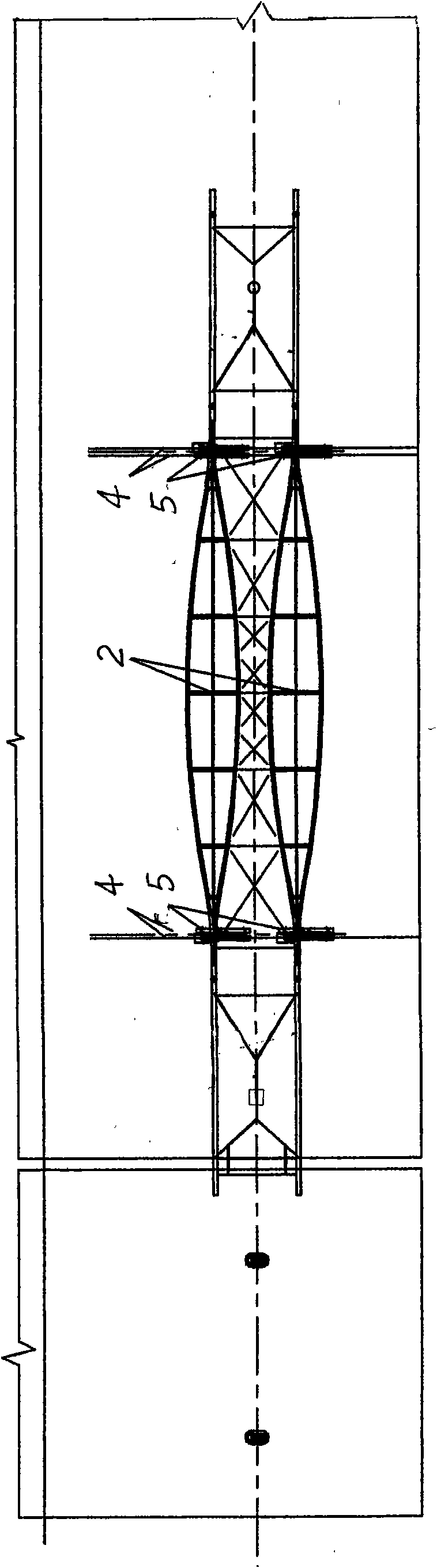 Large-sized steel structure integral translation and hoisting combination construction process