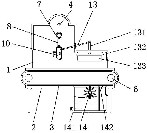 Semifinished cutting device for aquatic products