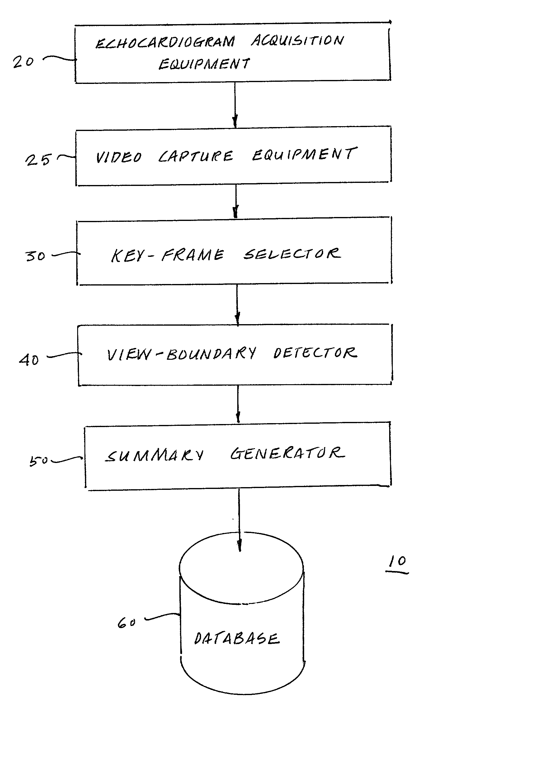 Method and apparatus for processing echocardiogram video images