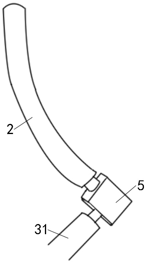 Construction joint self-closing grouting pipe structure and using method thereof