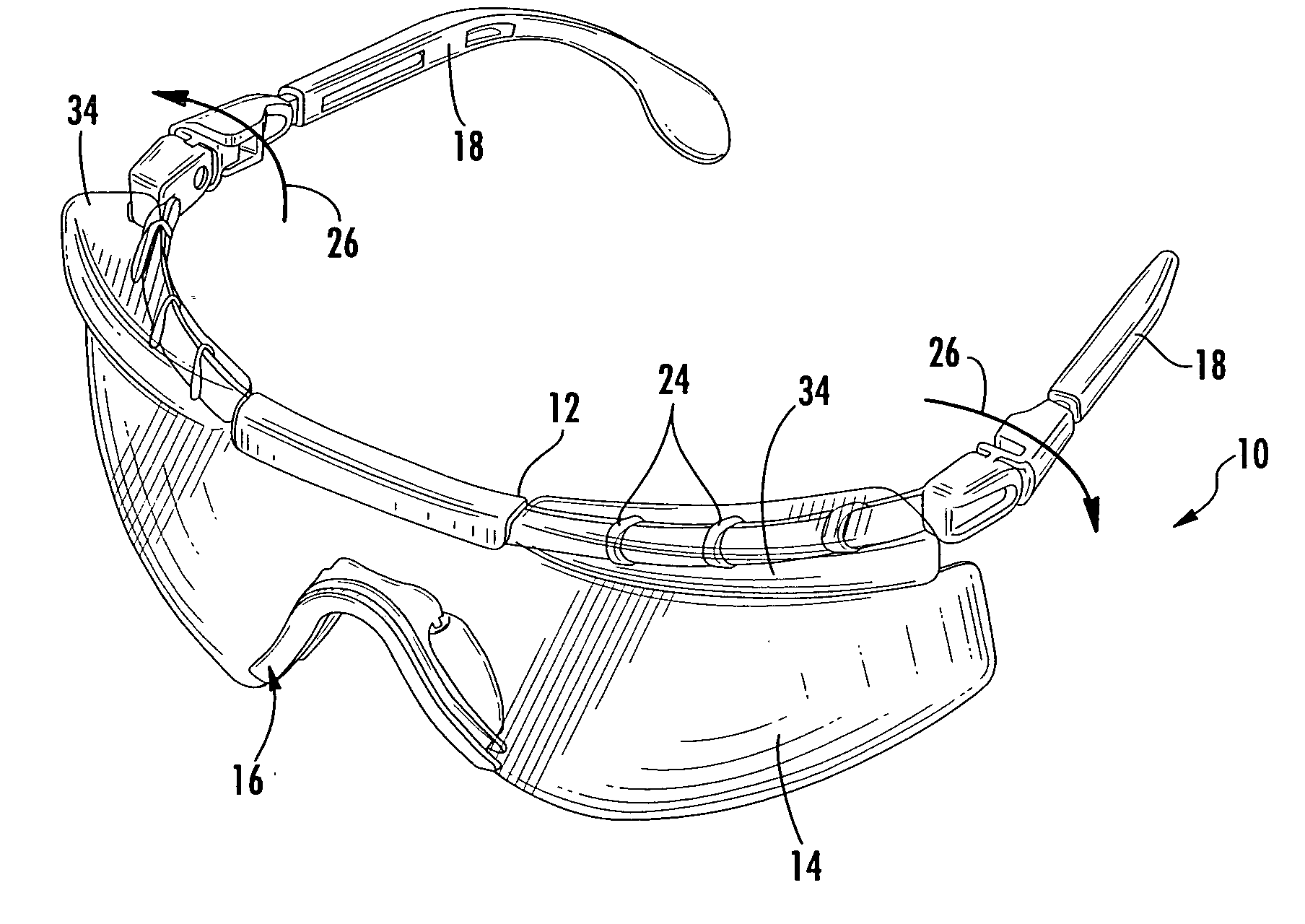 Nose pad assembly for eyeglasses