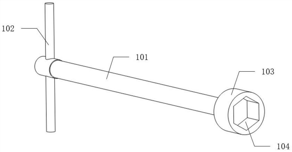 Auxiliary tool for disassembling drilling pump and operation steps