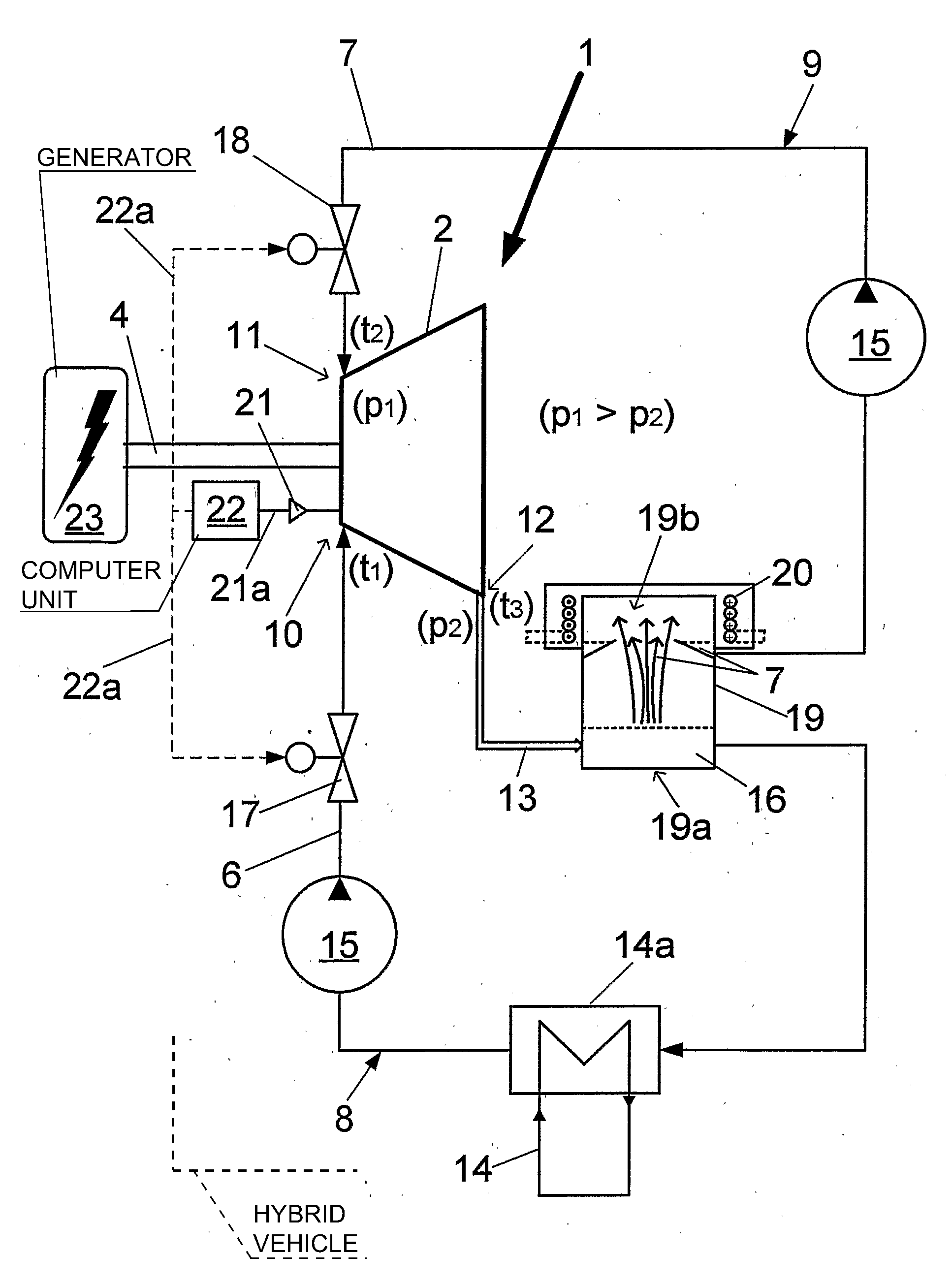 Method and device for generating mechanical energy