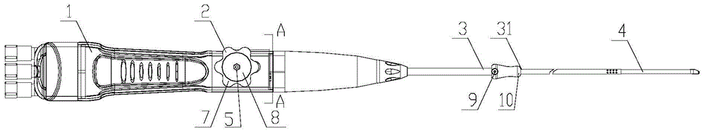 Endoscope with angle adjustment function